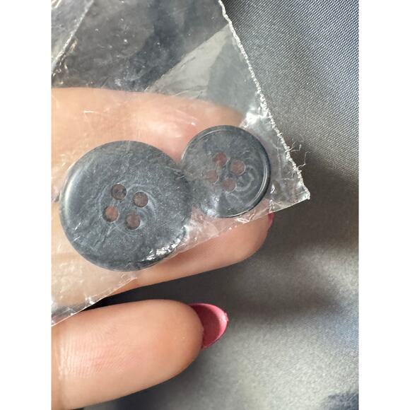 Oscar De La Renta Profile Men’s Suit Jacket Pin Stripe Navy Blue Wool 38S 30W - Picture 5 of 9